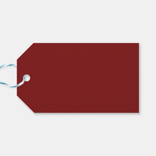 Rood maanlicht cadeaulabel (Achterkant Horizontaal)