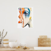 Rood maar verdrietig poster (Keuken)