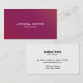 Rood & Magenta Visitekaartje (Voorkant / Achterkant)
