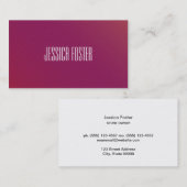 Rood & Magenta Visitekaartje (Voorkant / Achterkant)