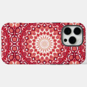 Rood Mandala-patroon in vurige gradiënt Case-Mate iPhone Case (Achterkant (horizontaal))