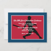 Rood, Marine honkbal Bar Mitswa Ontvangstkaart Kaart (Achterkant)