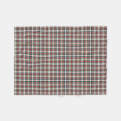 Rood, marineblauw en grijs geruit fleece deken (Voorkant (Horizontaal))