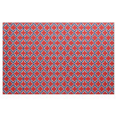 Rood, marineblauw Marokkaans Quatrefoil #5DS Stof (Fat Quarter)