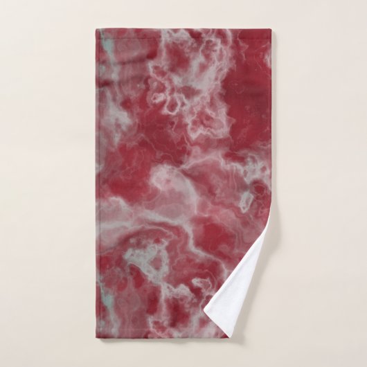 Rood Marmer abstract Bad Handdoek (Handdoek)