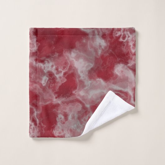Rood Marmer abstract Bad Handdoek (Wasdoekje)