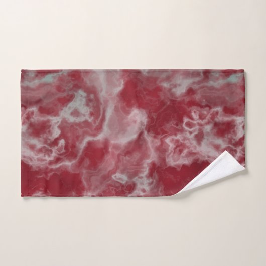 Rood Marmer abstract Bad Handdoek (Handdoek)