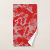 rood marmer abstract bad handdoek (Handdoek)