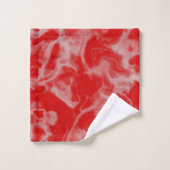 rood marmer abstract bad handdoek (Wasdoekje)