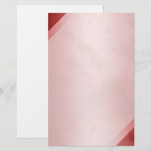 Rood marmer Briefpapier 5,5 x 8,5 inch (Voorkant / Achterkant)