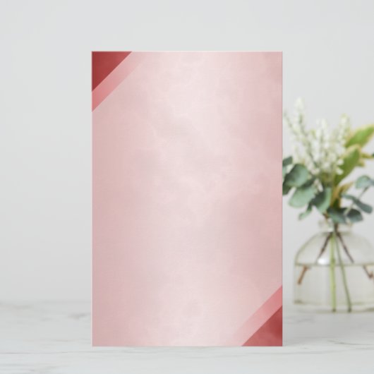 Rood marmer Briefpapier 5,5 x 8,5 inch (Staand voorkant)