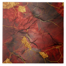 Rood marmer en gouden metaal