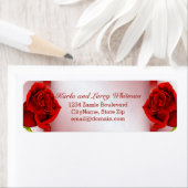 Rood marmer en Rozen Etiket (Insitu)