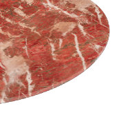 Rood marmeren vloer, hoge resolutie textuur. snijplank (Hoek)