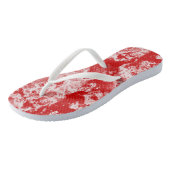 rood marmeren werveling Abstract Teenslippers (Schuin)