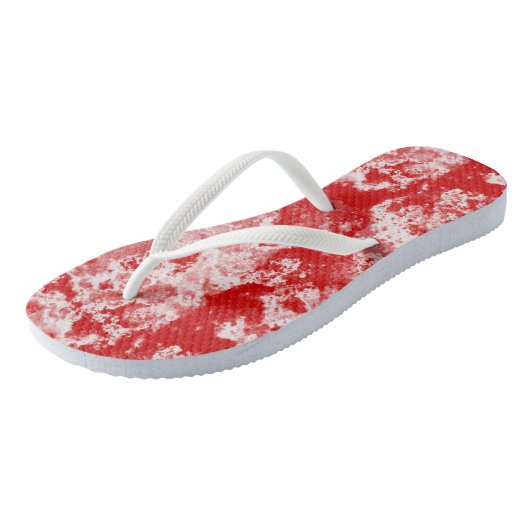 rood marmeren werveling Abstract Teenslippers (Schuin)