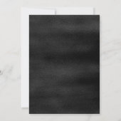 Rood Marquee Teken op Black Game Night Party Kaart (Achterkant)