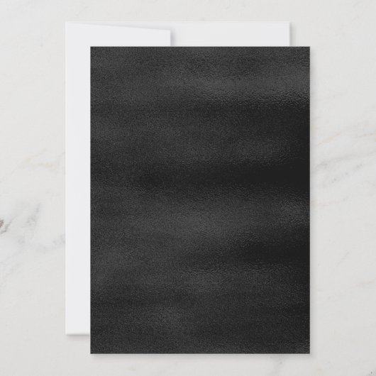 Rood Marquee Teken op Black Game Night Party Kaart (Achterkant)