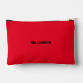 Rood - massief klein accessoire zakje etui (Achterkant)