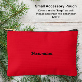 Rood - massief klein accessoire zakje etui