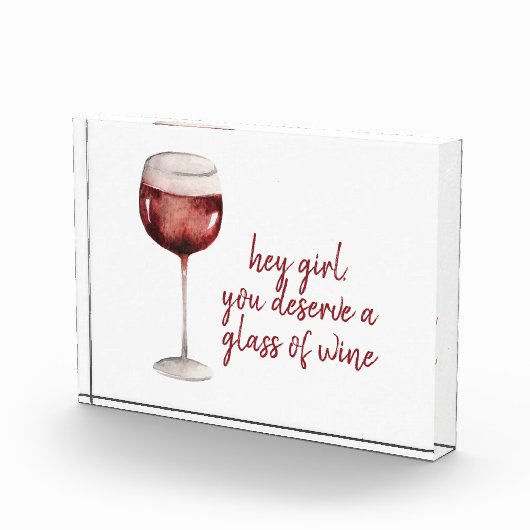 Rood meisje je verdient een glaasje windenergie fotoblokken (Rechts)