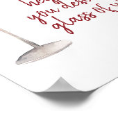 Rood meisje je verdient een glaasje windenergie poster (Hoek)