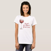 Rood meisje je verdient een glaasje windenergie t-shirt (Voorkant volledig)