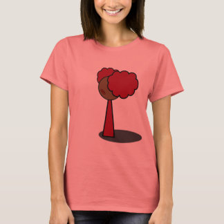 Rood meisje loopt (volwassen vrouw) t-shirt