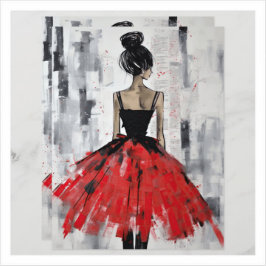  rood meisje Mode  jurk