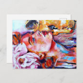 Rood meisje van LenaTerzi Briefkaart (Voorkant / Achterkant)