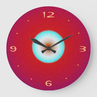 Rood met Aqua Center>Keukenklok Grote Klok