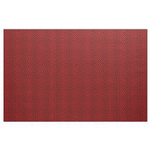 Rood met Black Polka Dot Fabric Stof (Yard (91,4 cm))