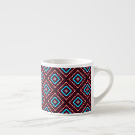 Rood Met Blauwe Diamant Espresso Kop