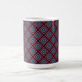 Rood Met Blauwe Diamant Koffiemok (Center)