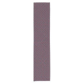 Rood Met Blauwe Diamant Korte Tafelloper (Voorkant)