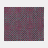 Rood Met Blauwe Diamanten Fleece Deken (Voorkant (Horizontaal))
