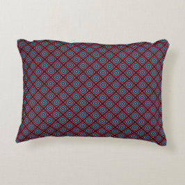 Rood Met Blauwe Sterren Accent Kussen