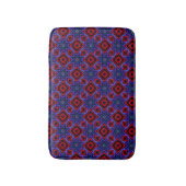 Rood Met Blauwe Sterren Badmat (Voorkant Verticaal)