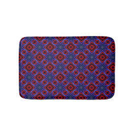 Rood Met Blauwe Sterren Badmat