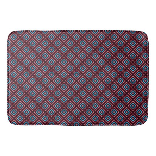 Rood Met Blauwe Sterren Badmat (Voorkant)