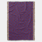 Rood Met Blauwe Sterren Deken (Voorkant Verticaal)