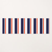 Rood met blauwe strepen yogamat (Voorkant (horizontaal))