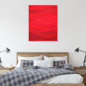 Rood met carlet abstract grafisch driedimensionaal canvas afdruk (Insitu (Slaapkamer))