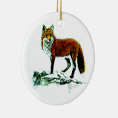 Rood met dubbele zijde keramisch ornament (Rechts)