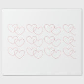 Rood, met elkaar verbonden, opvulpapier cadeaupapier (Vlak)