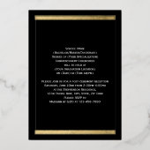 Rood met Folie Blok Lettering Foto Afstuderen Folie Uitnodiging (Achterkant)