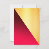 Rood met Goud RSVP Kaartje (Achterkant)