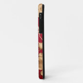 Rood met gouden lotus Case-Mate iPhone case (Achterkant/links)