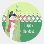 Rood met groen ronde sticker (Voorkant)