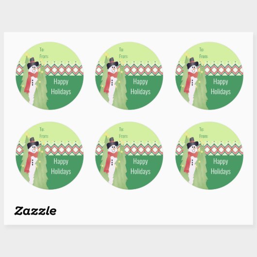 Rood met groen ronde sticker (Vel)